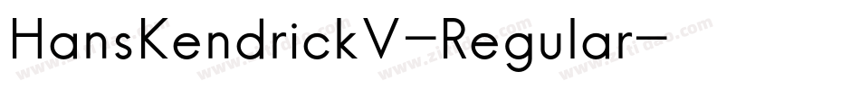 HansKendrickV-Regular字体转换