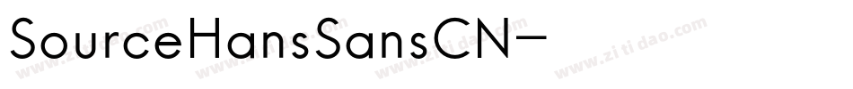 SourceHansSansCN字体转换
