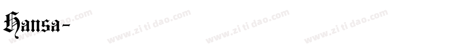 Hansa字体转换