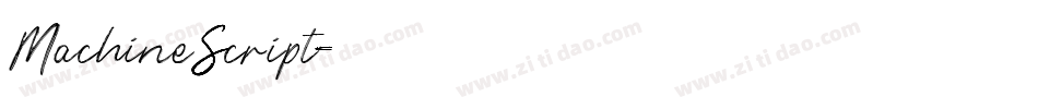 MachineScript字体转换
