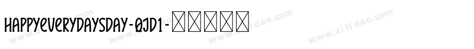 HappyEverydaysDay-qJD1字体转换