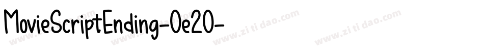 MovieScriptEnding-Oe2O字体转换