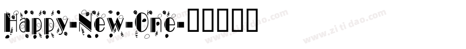 Happy-New-One字体转换