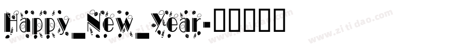Happy_New_Year字体转换