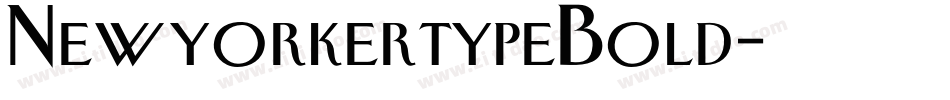 NewyorkertypeBold字体转换