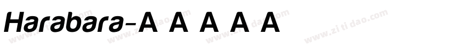 Harabara字体转换