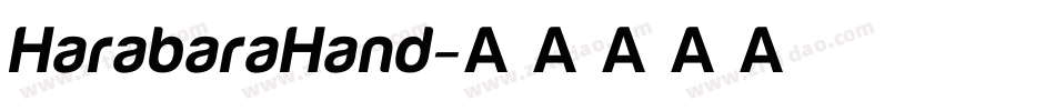 HarabaraHand字体转换