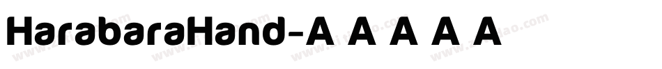 HarabaraHand字体转换