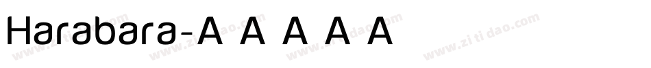 Harabara字体转换