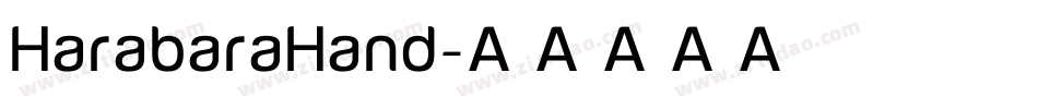 HarabaraHand字体转换
