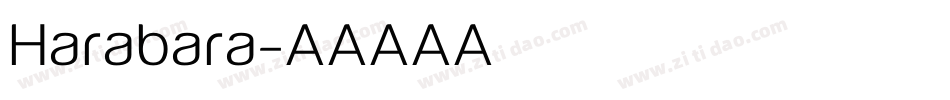 Harabara字体转换