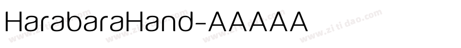 HarabaraHand字体转换
