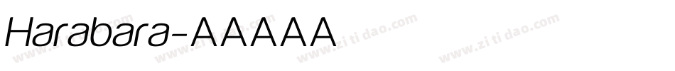 Harabara字体转换