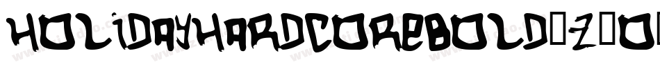 HolidayHardcoreBold-z0O4字体转换