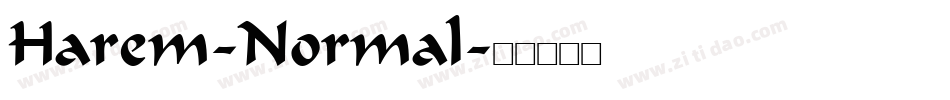Harem-Normal字体转换
