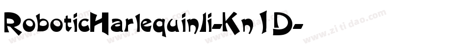 RoboticHarlequinIi-Kn1D字体转换