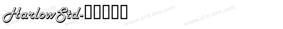 HarlowStd字体转换