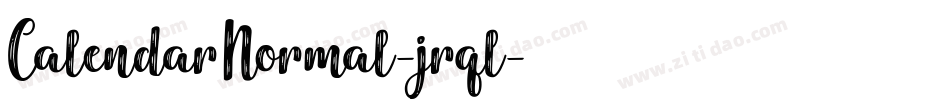 CalendarNormal-jrql字体转换
