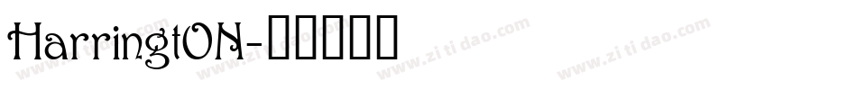HarringtON字体转换