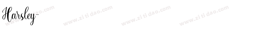 Harsley字体转换