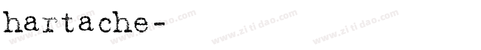 hartache字体转换
