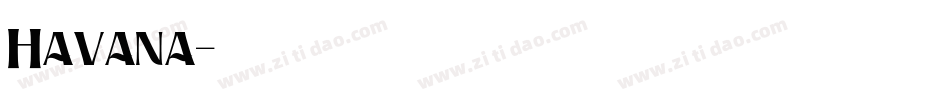 Havana字体转换