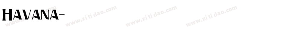 Havana字体转换