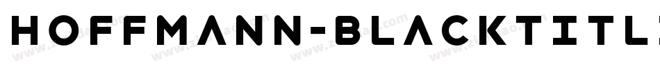 Hoffmann-BlackTitling字体转换