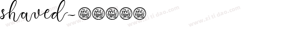 shaved字体转换