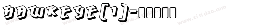 Hawkeye(1)字体转换
