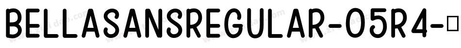 BellaSansRegular-05R4字体转换