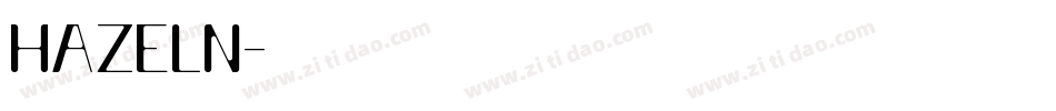 HAZELN字体转换