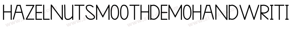 HazelnutSmoothDemoHandwriting-1GDoe字体转换