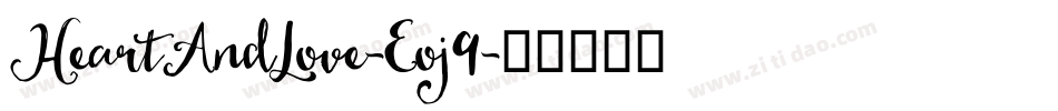 HeartAndLove-Eoj9字体转换