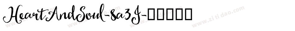 HeartAndSoul-8a3J字体转换
