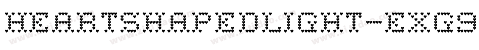 HeartShapedLight-ExG9字体转换