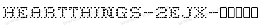 HeartThings-2EJX字体转换