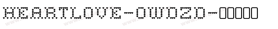 Heartlove-0Wdzd字体转换