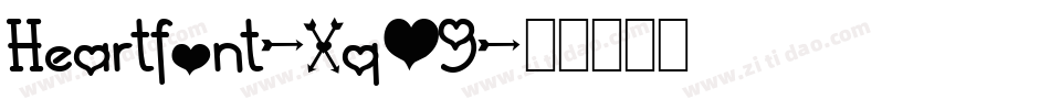 Heartfont-XqO9字体转换
