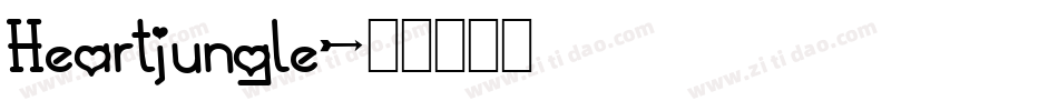 Heartjungle字体转换