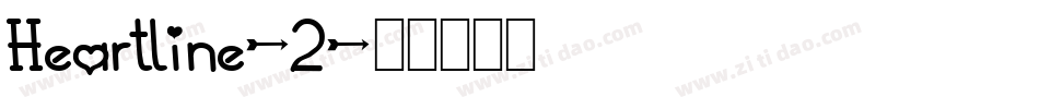 Heartline-2字体转换