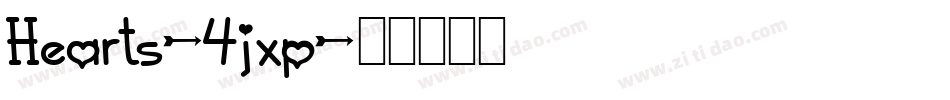Hearts-4jxp字体转换