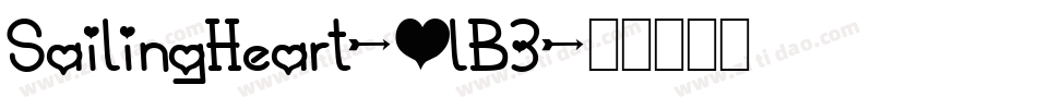 SailingHeart-OlB3字体转换