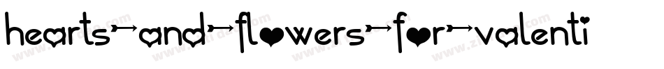hearts-and-flowers-for-valentines-1字体转换