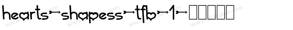 hearts-shapess-tfb-1字体转换