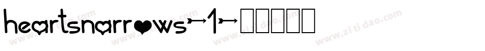 heartsnarrows-1字体转换