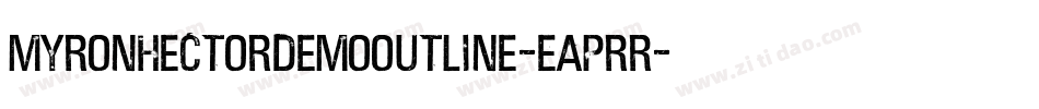 MyronHectorDemoOutline-EapRr字体转换