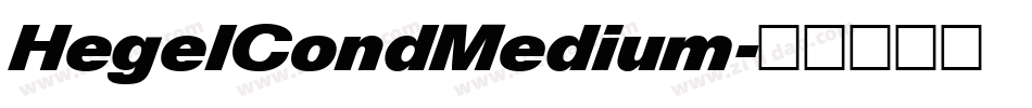 HegelCondMedium字体转换