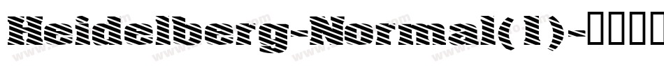 Heidelberg-Normal(1)字体转换