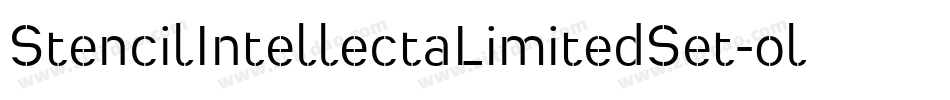 StencilIntellectaLimitedSet-oly4字体转换